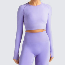 Women's Long-Sleeve Yoga Suit for Studio and Home