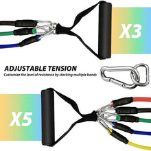 11-Piece TPE Resistance Band Set for Home Workouts