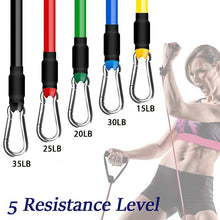11-Piece TPE Resistance Band Set for Home Workouts
