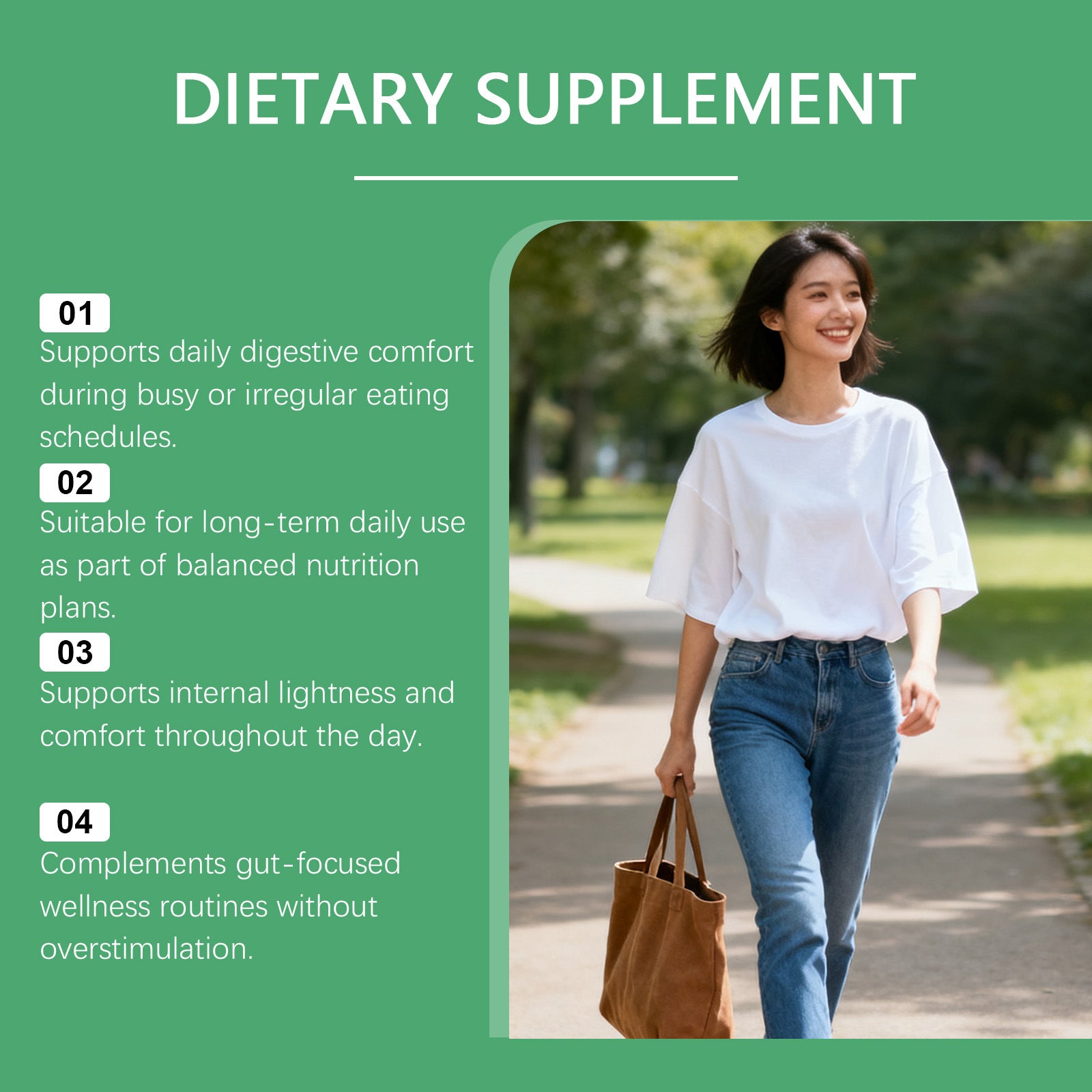 Moringa Leaf Capsules for Digestive Wellness