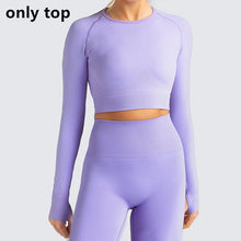 Women's Long-Sleeve Yoga Suit for Studio and Home