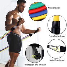 11-Piece TPE Resistance Band Set for Home Workouts