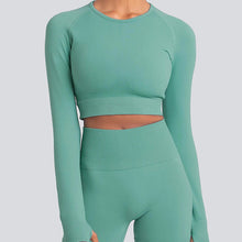 Women's Long-Sleeve Yoga Suit for Studio and Home